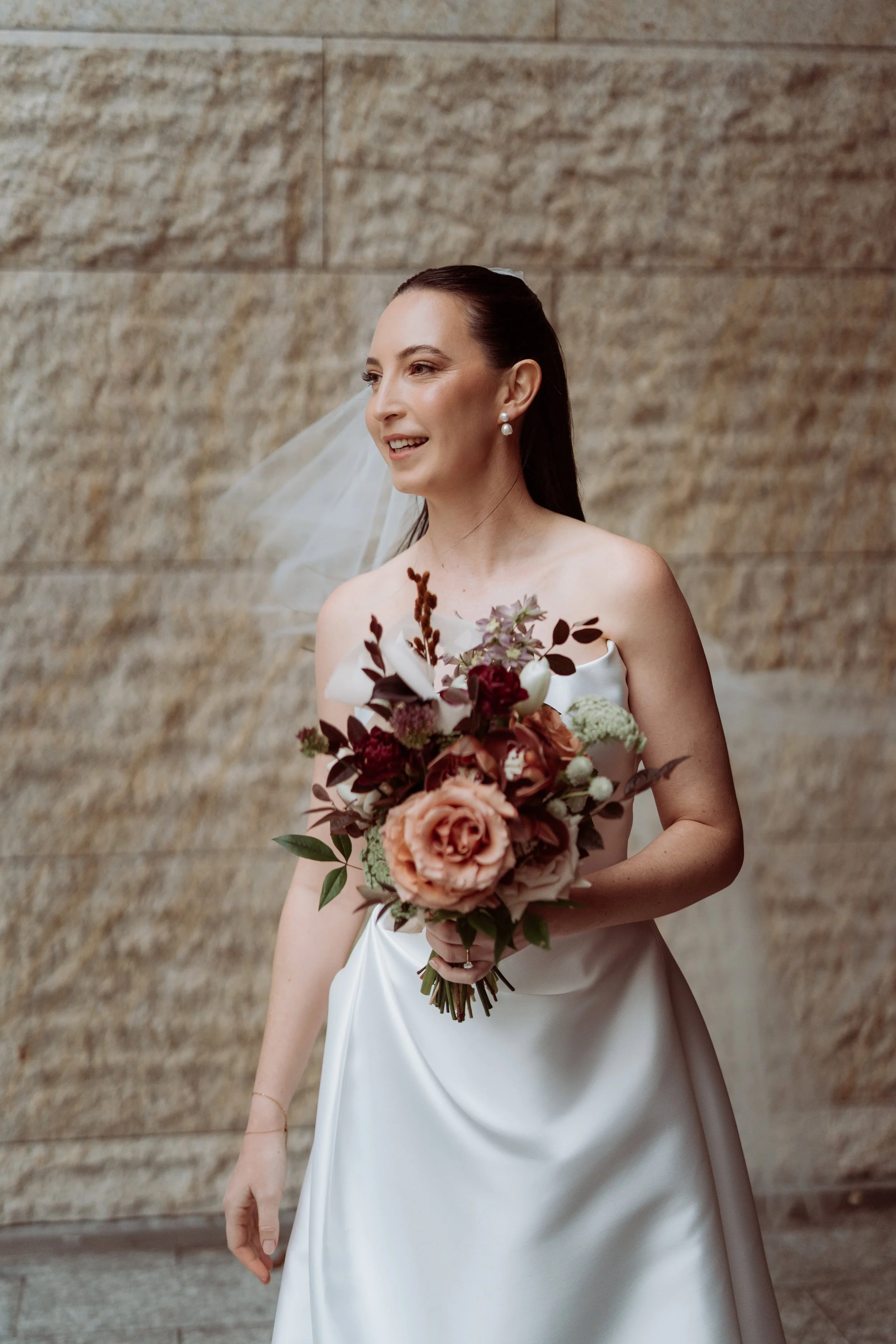 Bridal bouquet bridal portrait Hillstone St Lucia