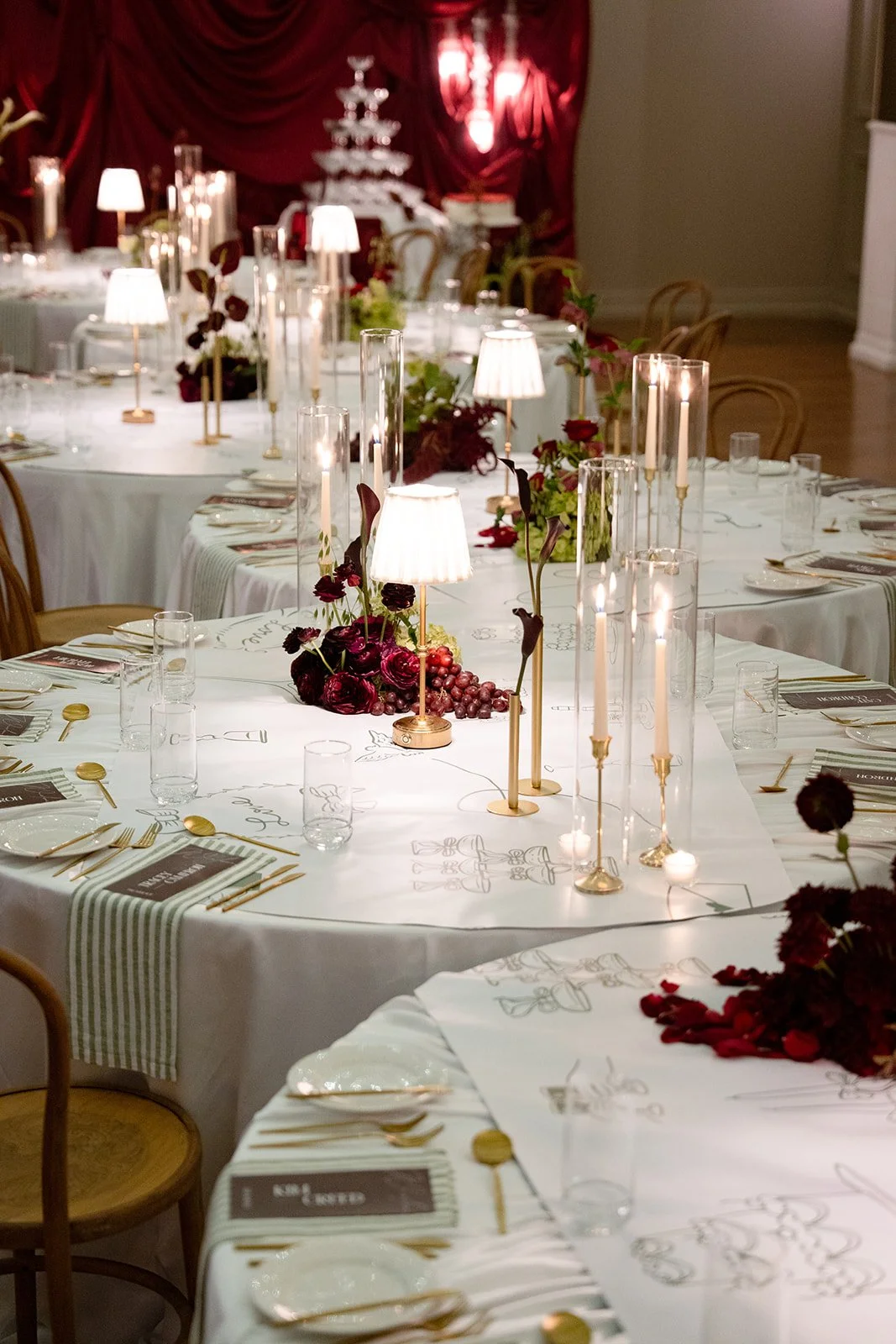 reception flowers at Brisbane wedding