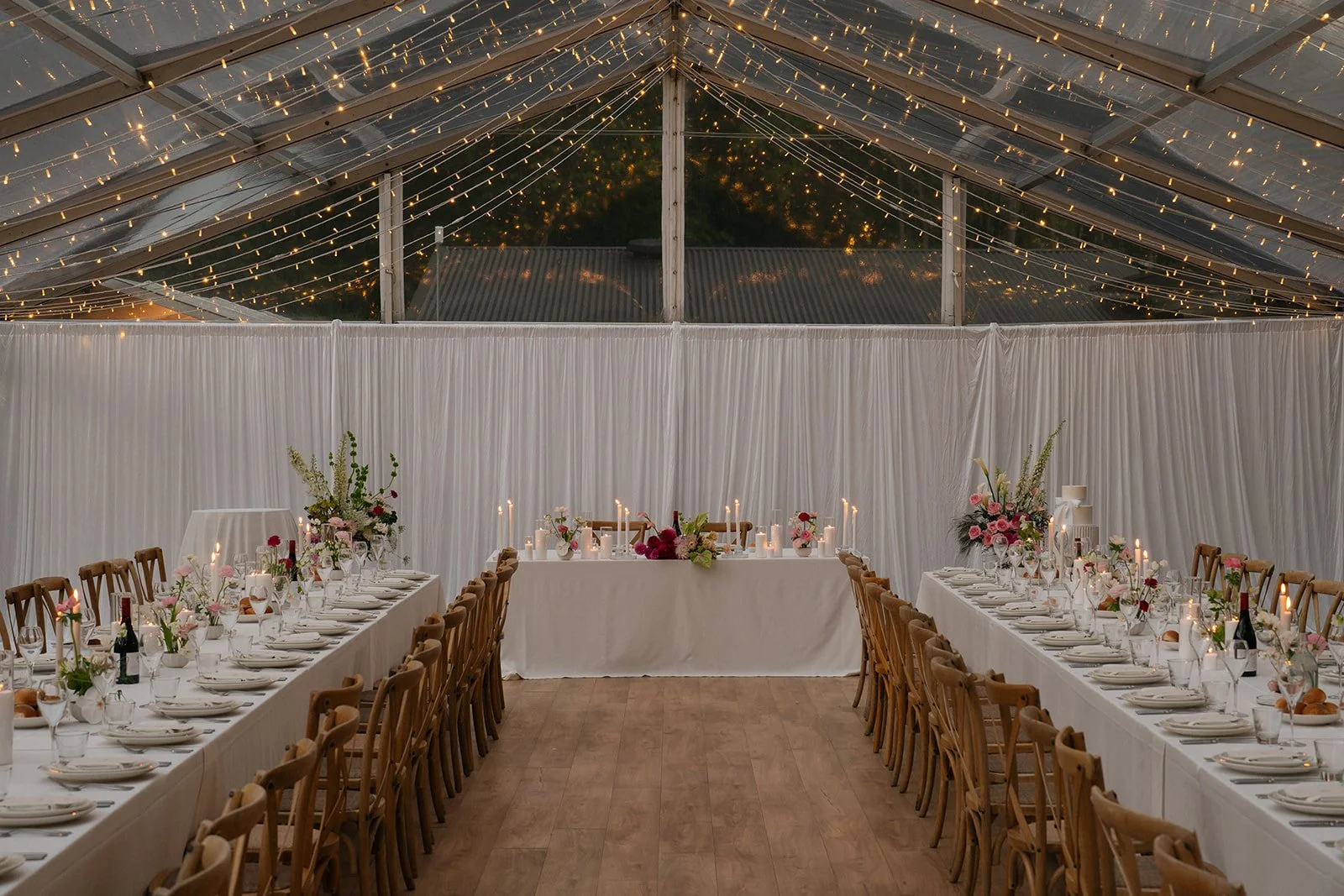 Wedding reception florals at The Bower Estate Gold Coast Hinterland wedding