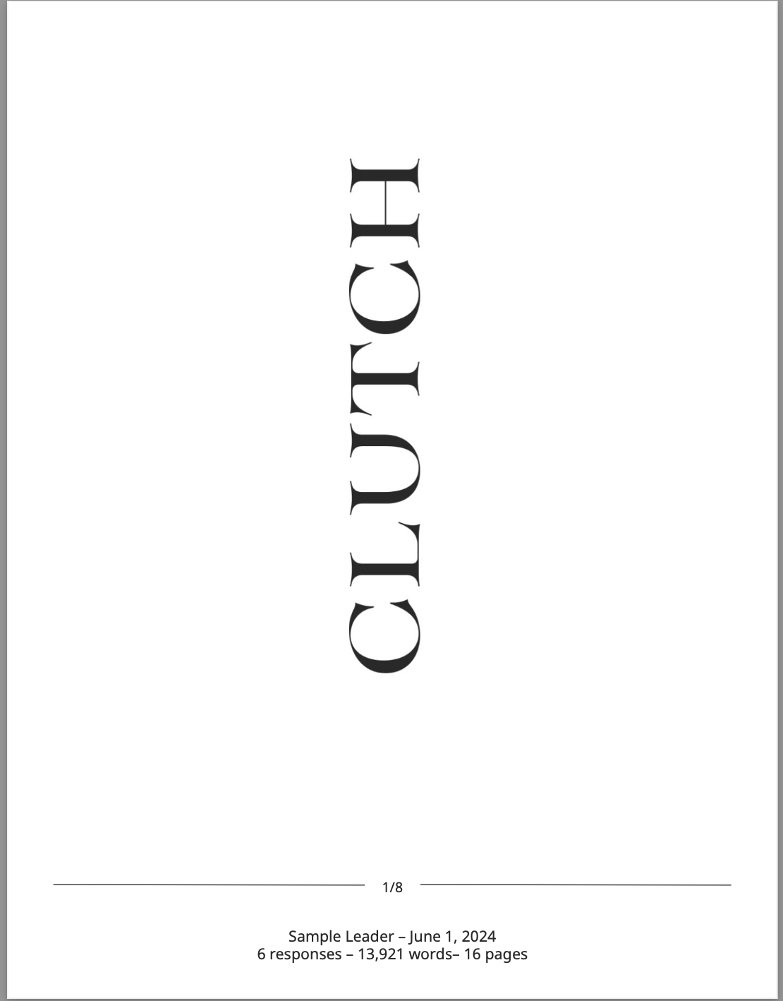 Clutch Leader Scorecard