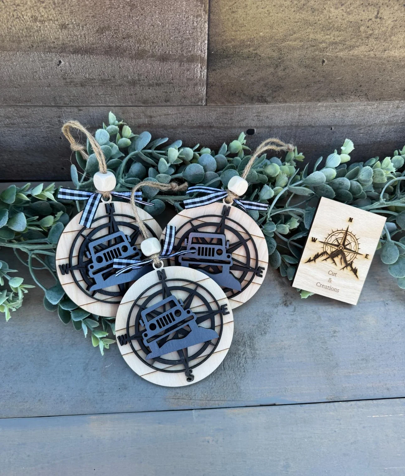 Compass Adventure Ornaments