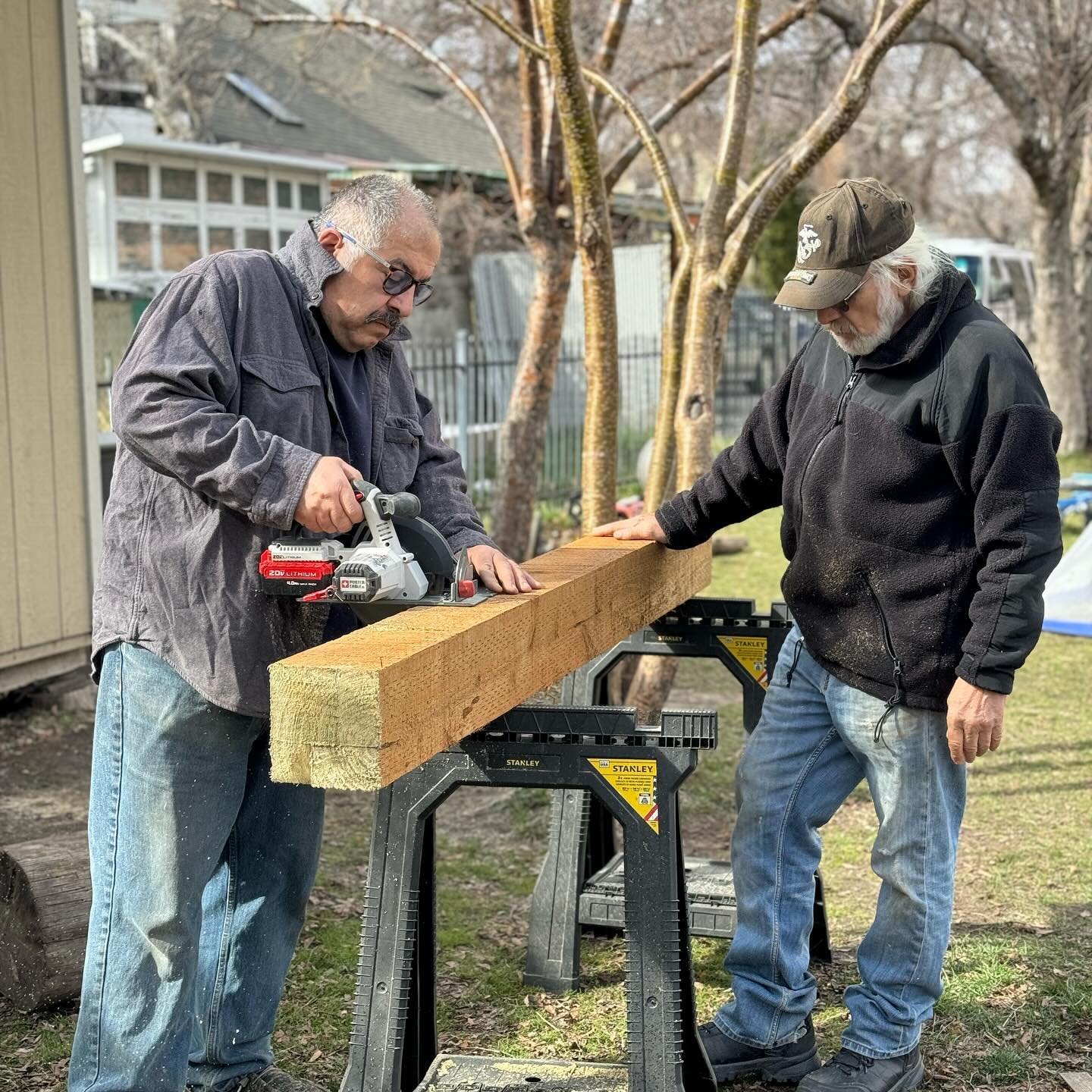 Preparations for Holy Week and Pascha are well underway, including this beautiful platform built for Holy Saturday evening when we proclaim the Gospel and Resurrection outdoors. 

We are blessed and very grateful to have stewards give of their time, 