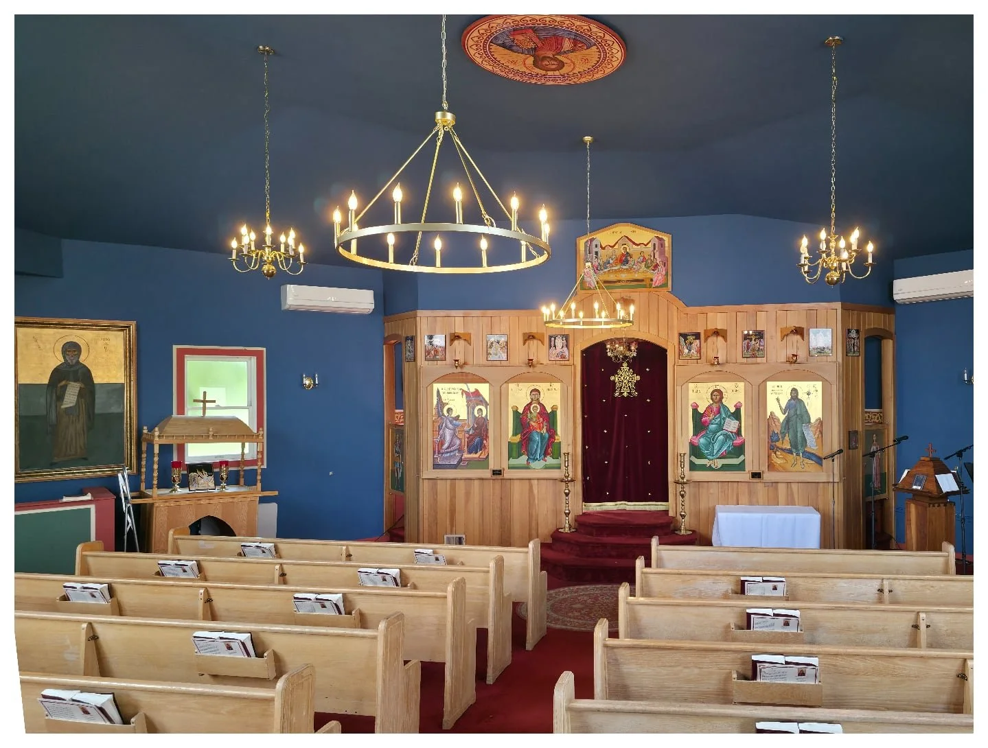 Gladsome Light

By the grace of God, and through the generosity of our donors, our temple now shines more brightly&mdash;we have been blessed to replace 2 of the 4 chandeliers! 

These lights are more than decoration; they remind us of the True Light