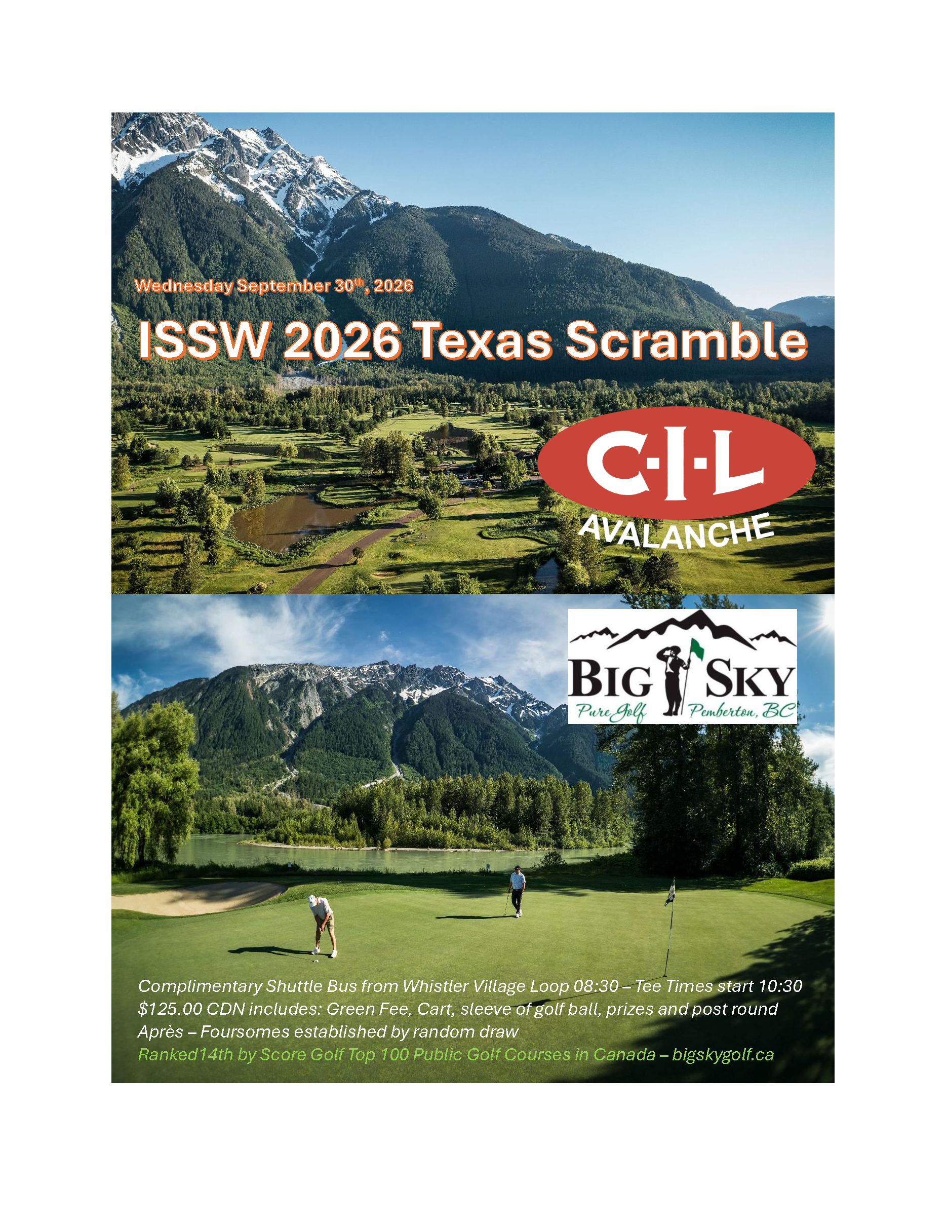 issw 2026 texas scramble hosted by CIL Avalanche