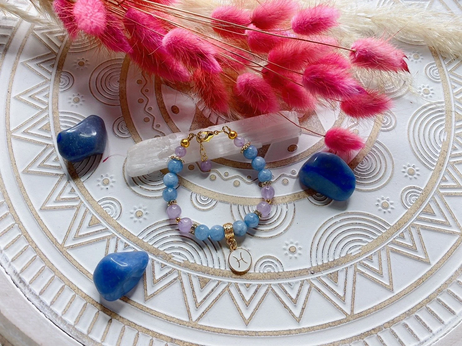 Zodiac Birth Stone Bracelet -  Pisces