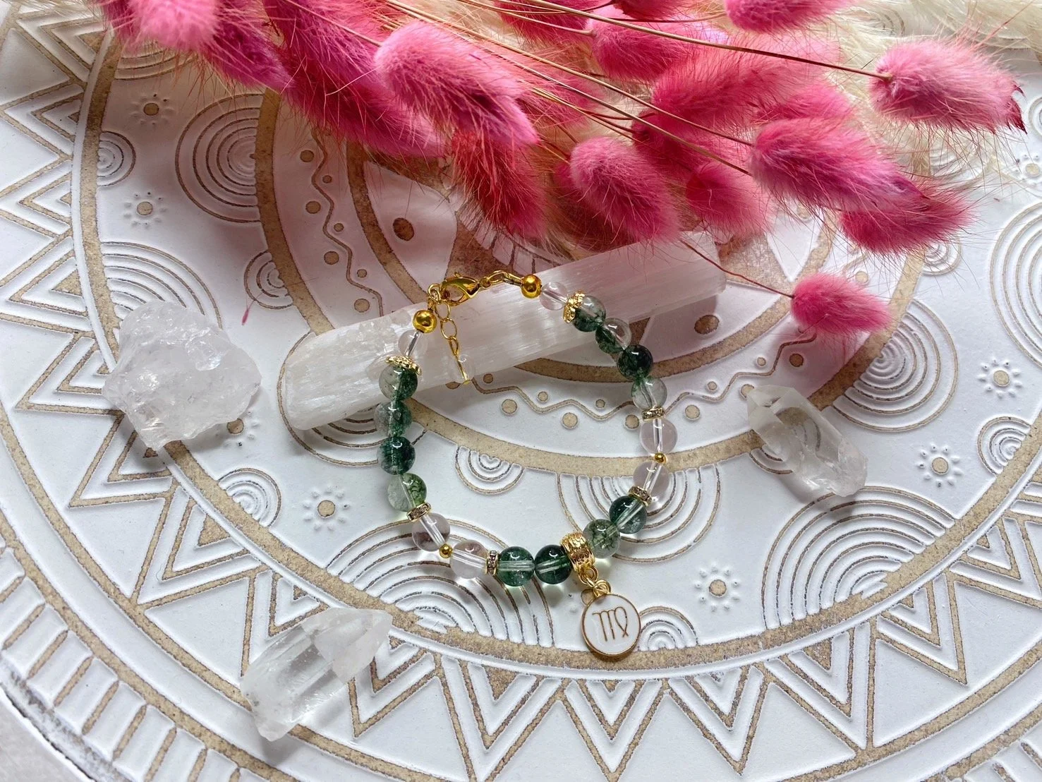 Zodiac Birth Stone Bracelet -  Virgo