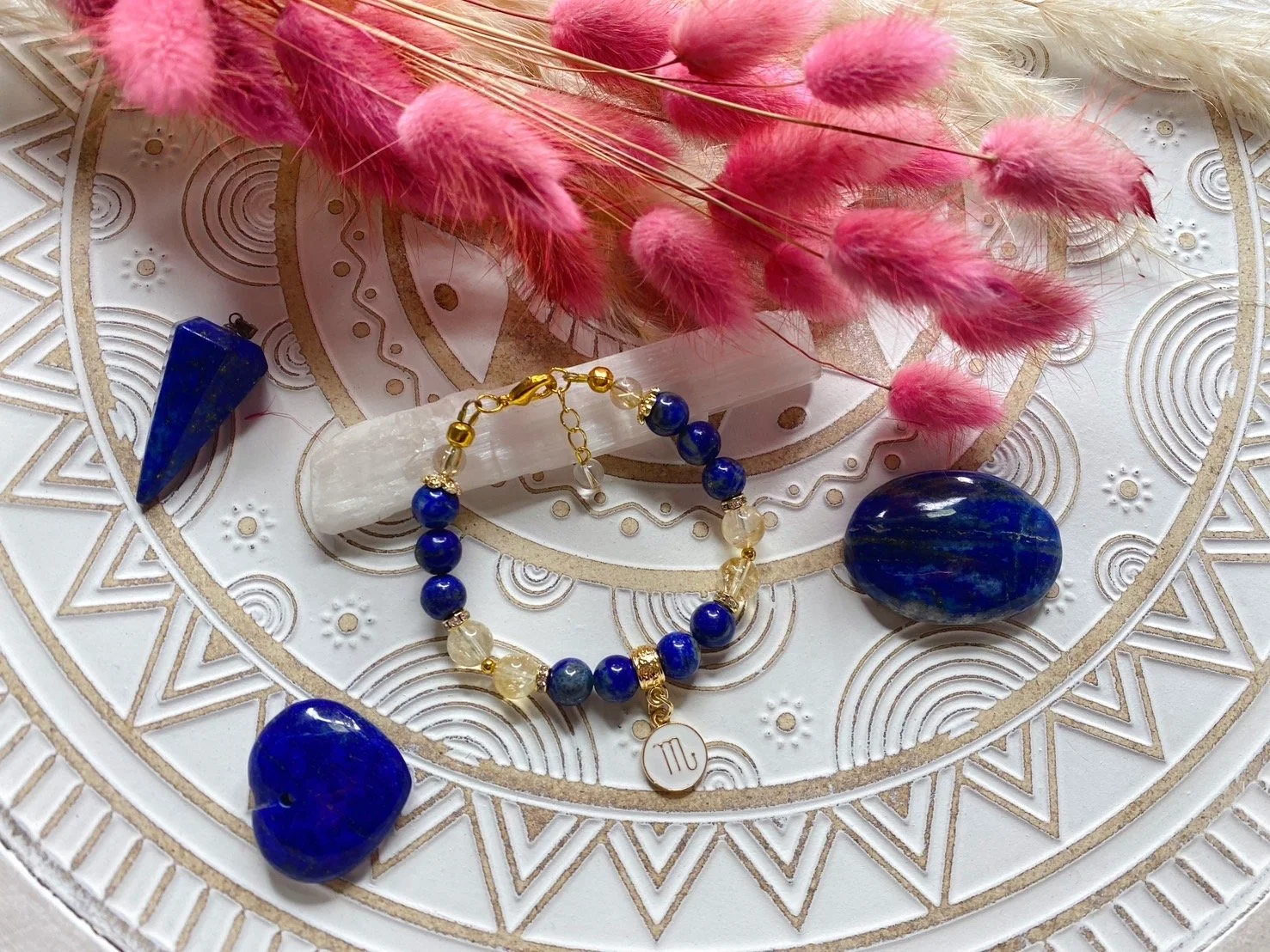 Zodiac Birth Stone Bracelet -  Scorpio