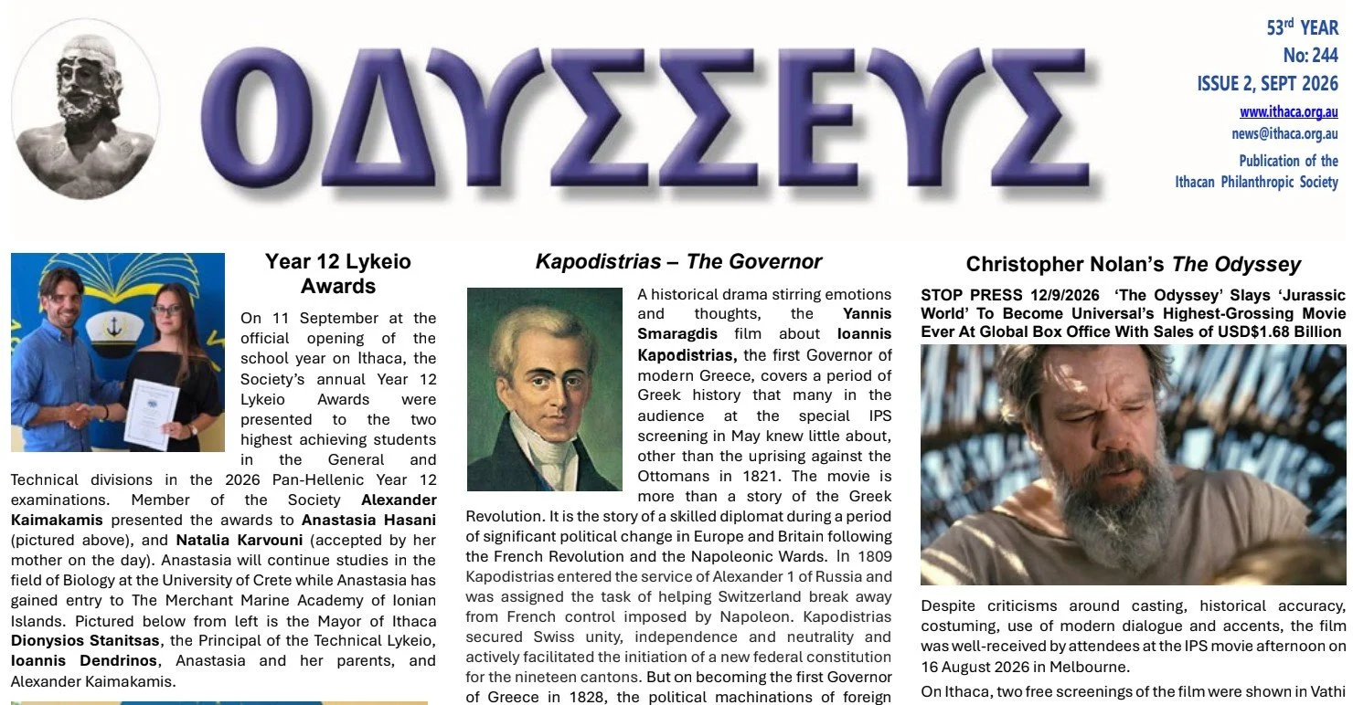 Odysseus newspaper - view latest edition