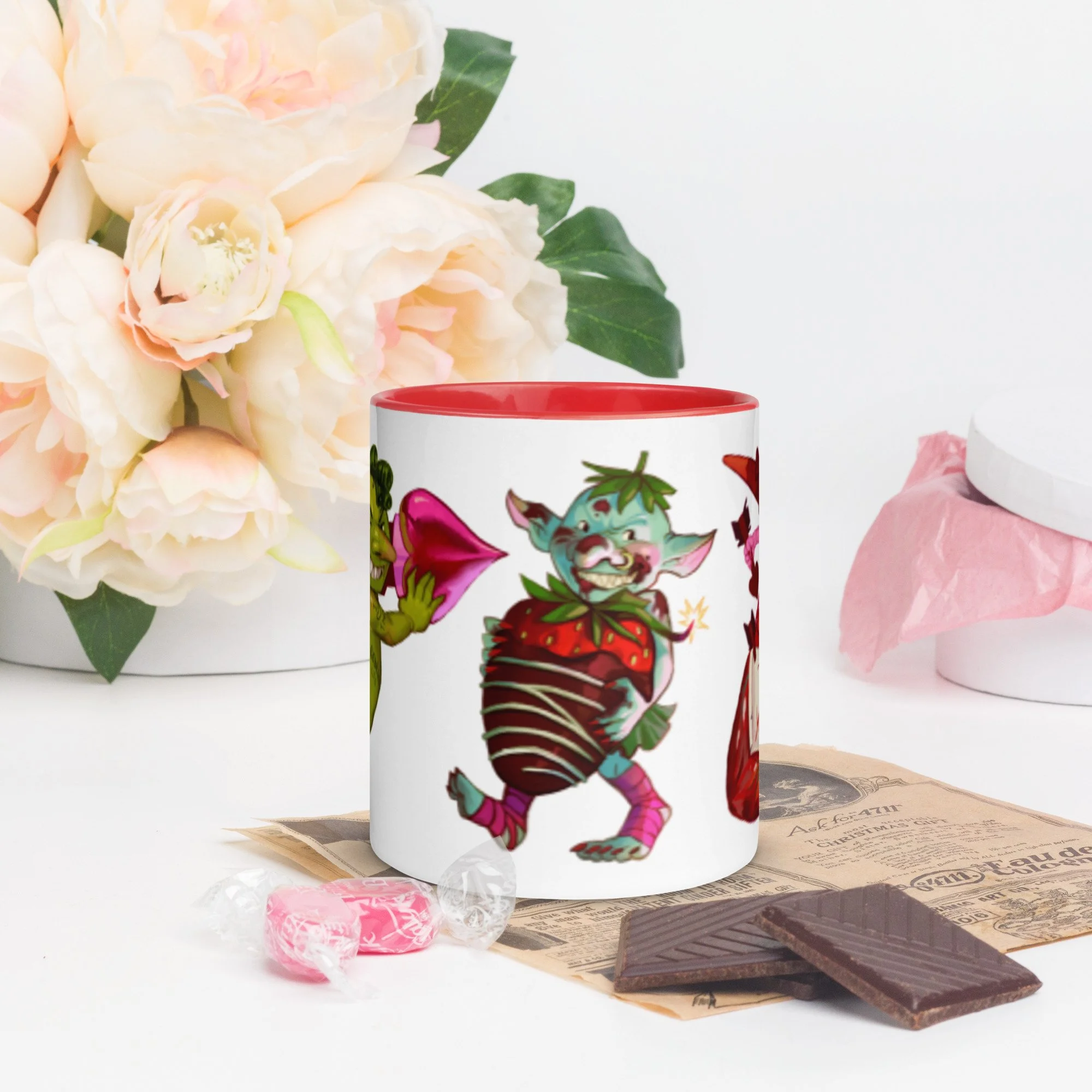 Valentines Goblin | Mug with Color Inside