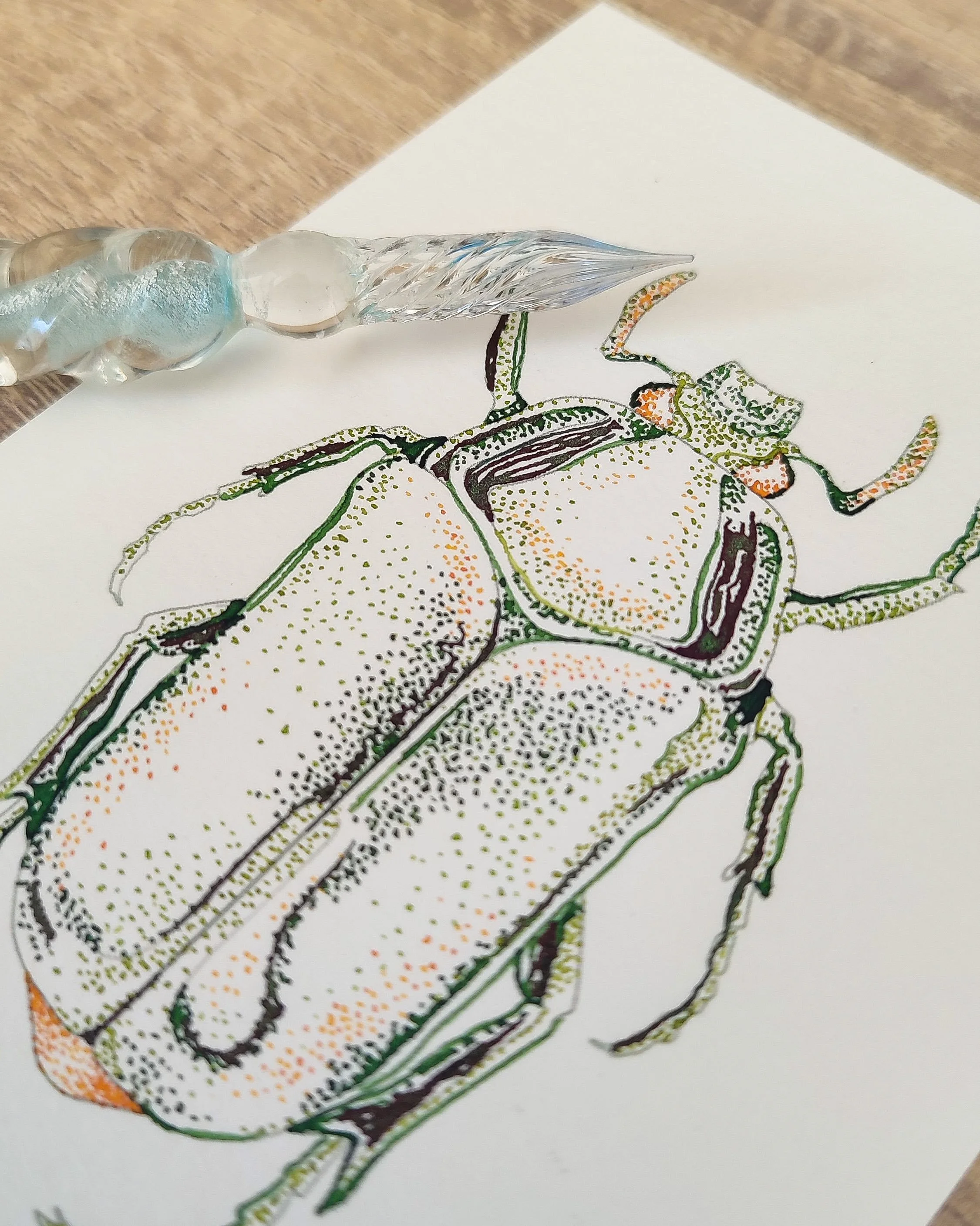 Atelier scarabée en pointillisme à la plume en verre  - Samedi 16 mai de 10h00 à 12h00
