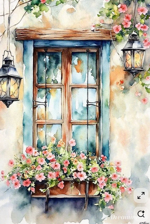 Juju Atelier Aquarelle _Fenêtre Fleurie_.png