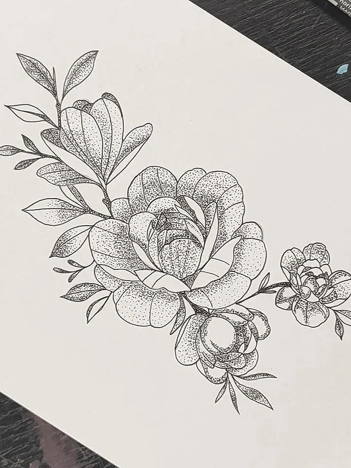 Atelier "fleurs de printemps" en pointillisme au feutre noir  - Samedi 11 avril de 10h00 à 12h00