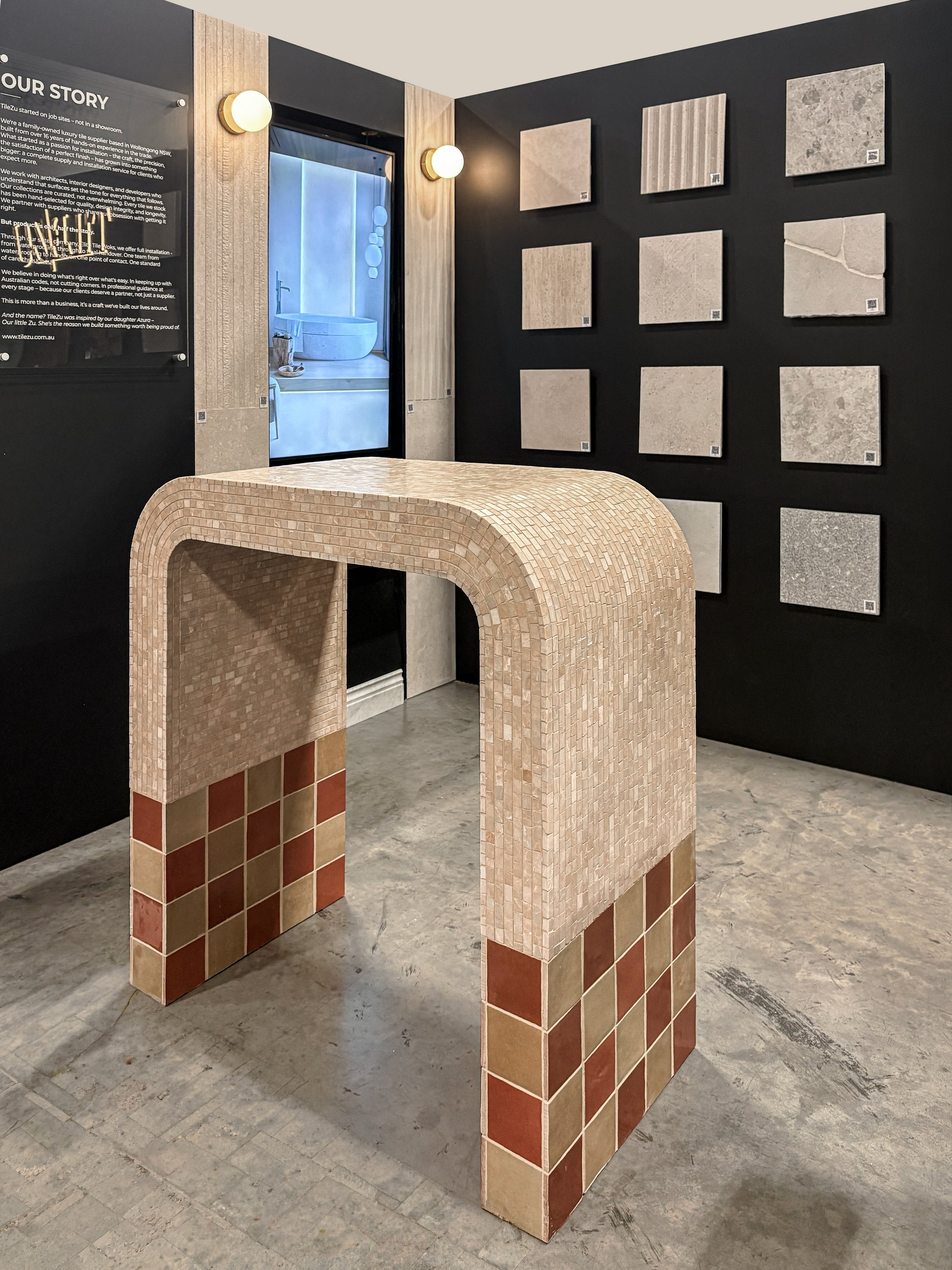 TILE ZU RETAIL INTERIOR DESIGN DETAIL BENCH