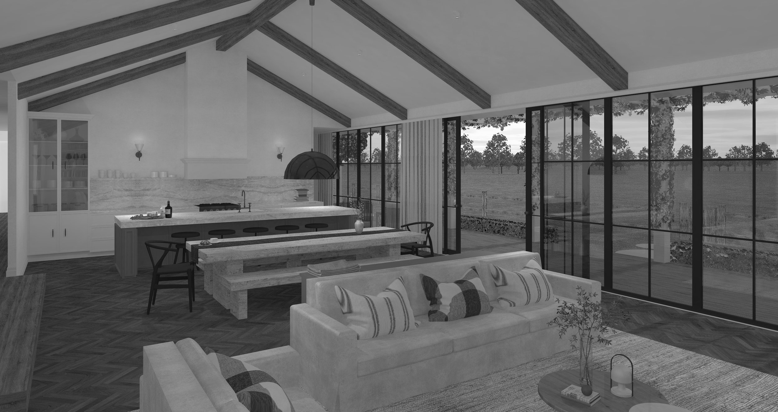 NEW BUILD INTERIOR DESIGN FOR HUNTER VALLEY RESIDENCE