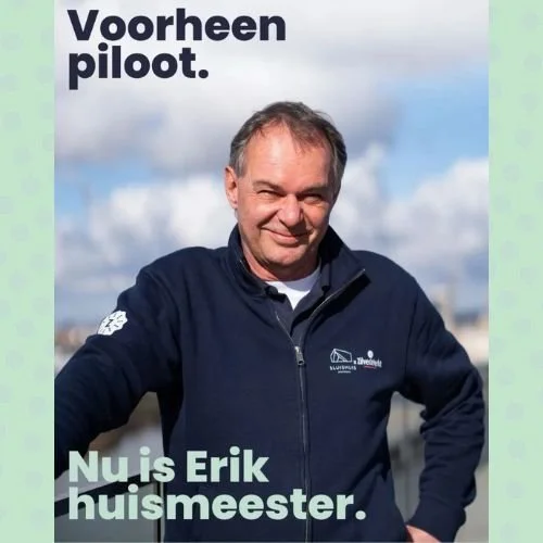 Van cockpit naar huismeesterskast: Erik werkt door en brengt zijn KLM veel rust mee
