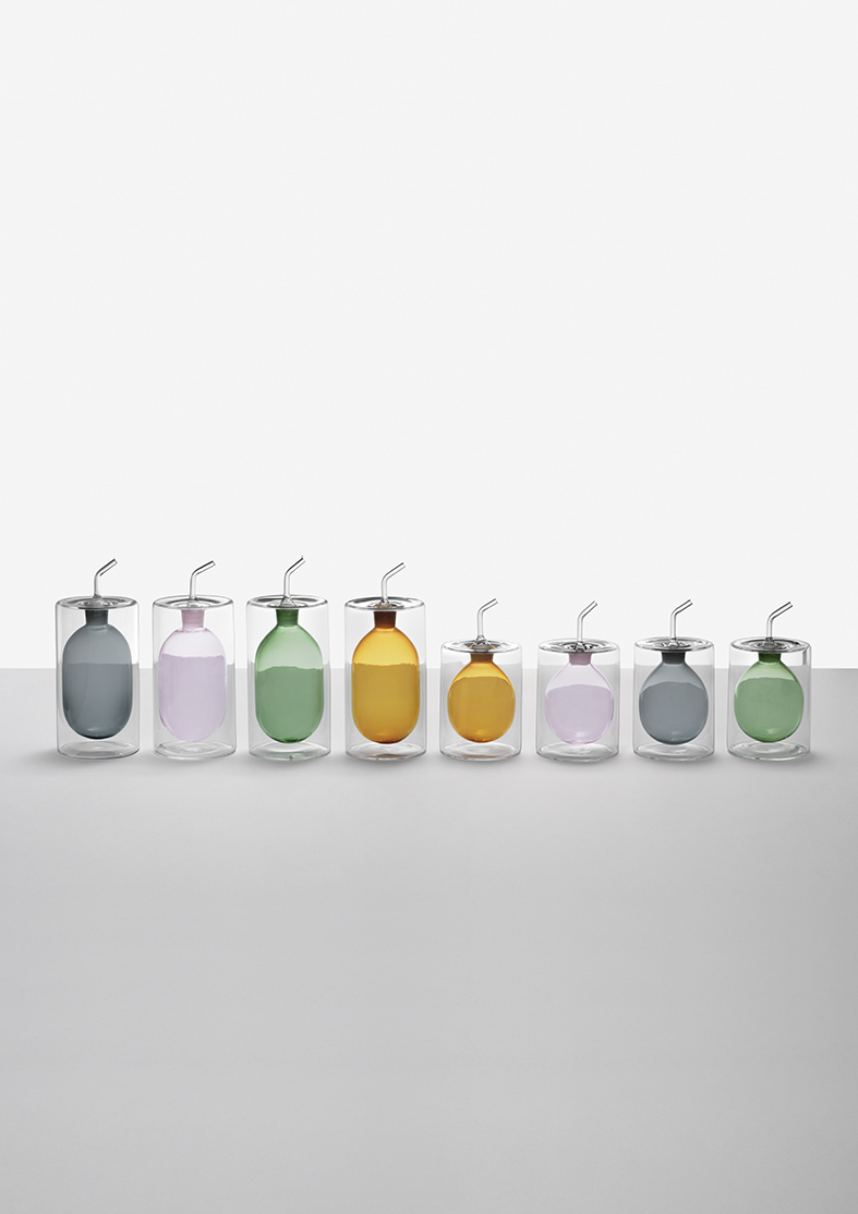 Bouteille à huile en verre gris – 250 ml