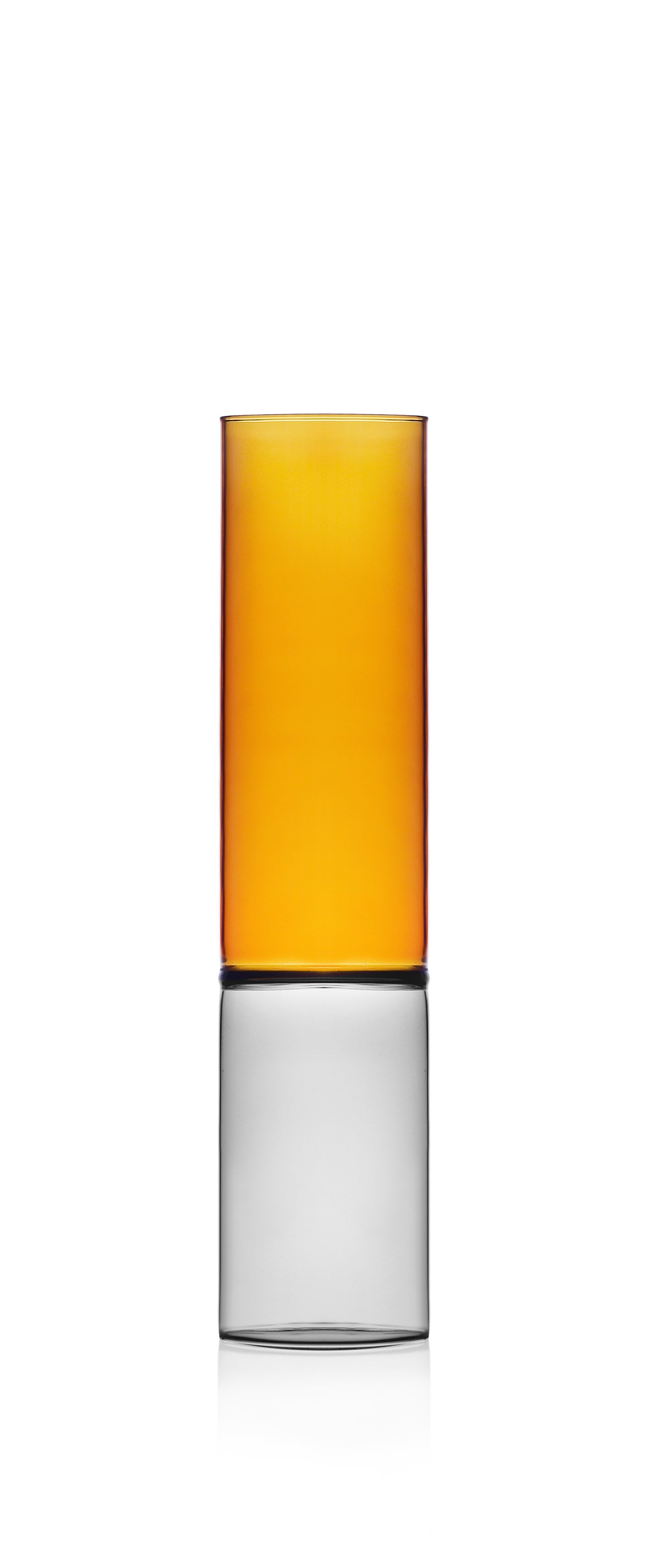 Vase en verre soufflé Smoke/Amber – 30 cm