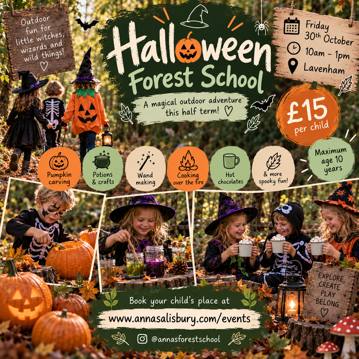 Anna's Halloween Forest School Session (Lavenham)