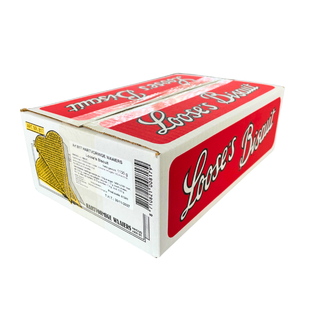 817 Gaufrettes en forme de cœur - Carton