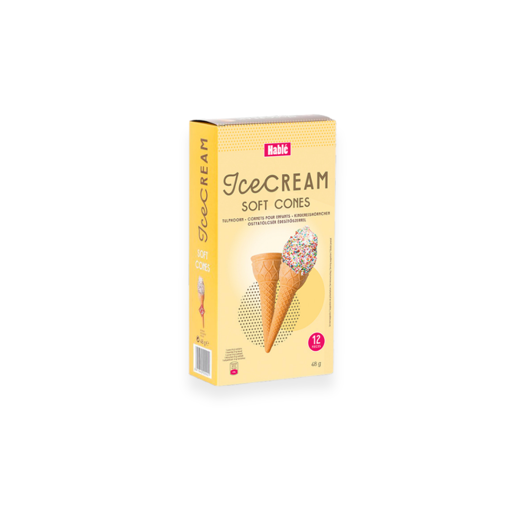 13002 Hablé Soft Cones mit Süßungsmittel, 12 Stück