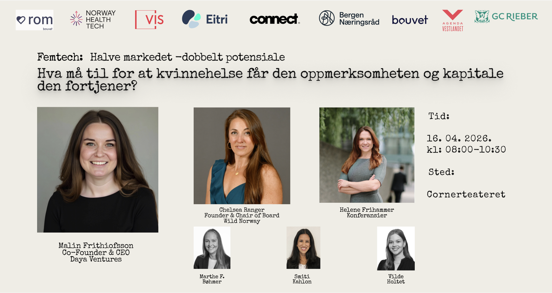 Femtech - halve markedet, dobbelt potensiale. #Hjerterom NR 9 i sammen med ConnectVest & VIS