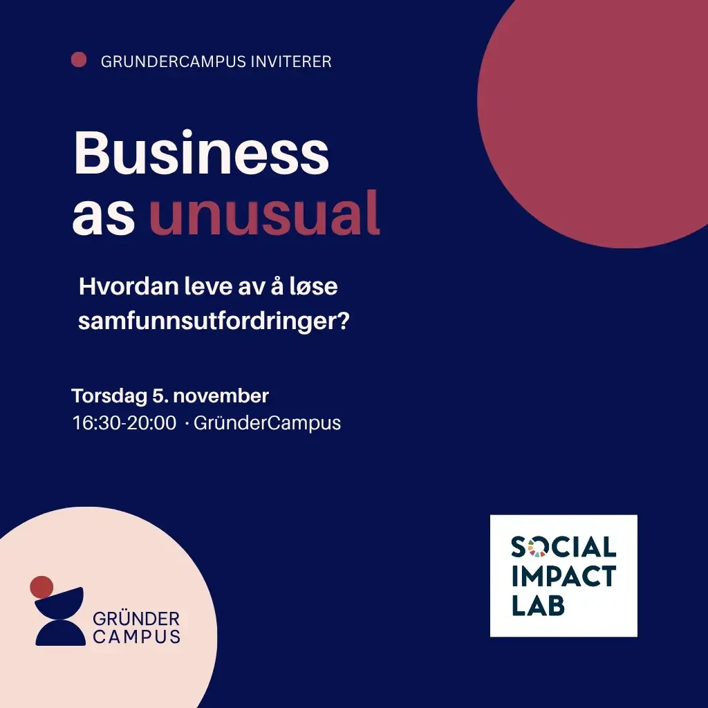 Business as unusual – sosialt entreprenørskap