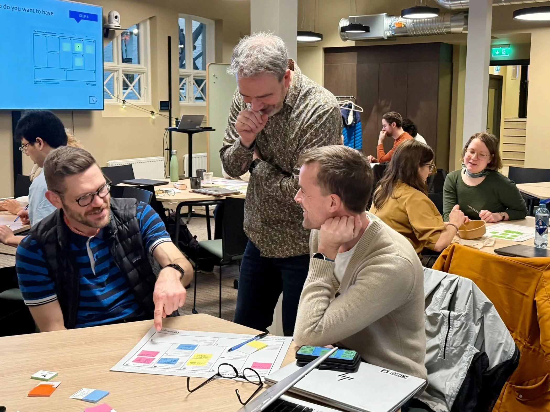 Researchers working together at a TILT session in Bergen