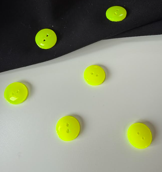 Electric Lemon drop - buttons 18mm