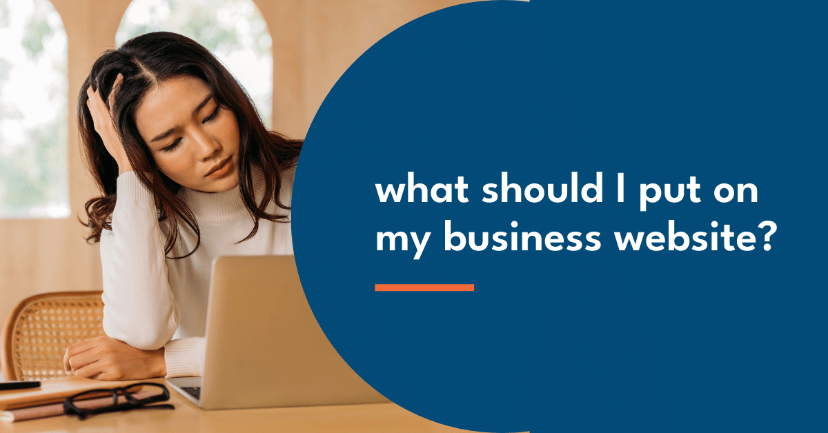 what should I put on my business website?