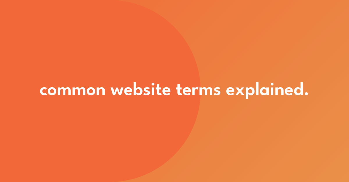 common website terms explained.