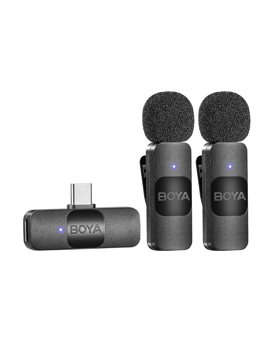 BOYA wireless microphone system.