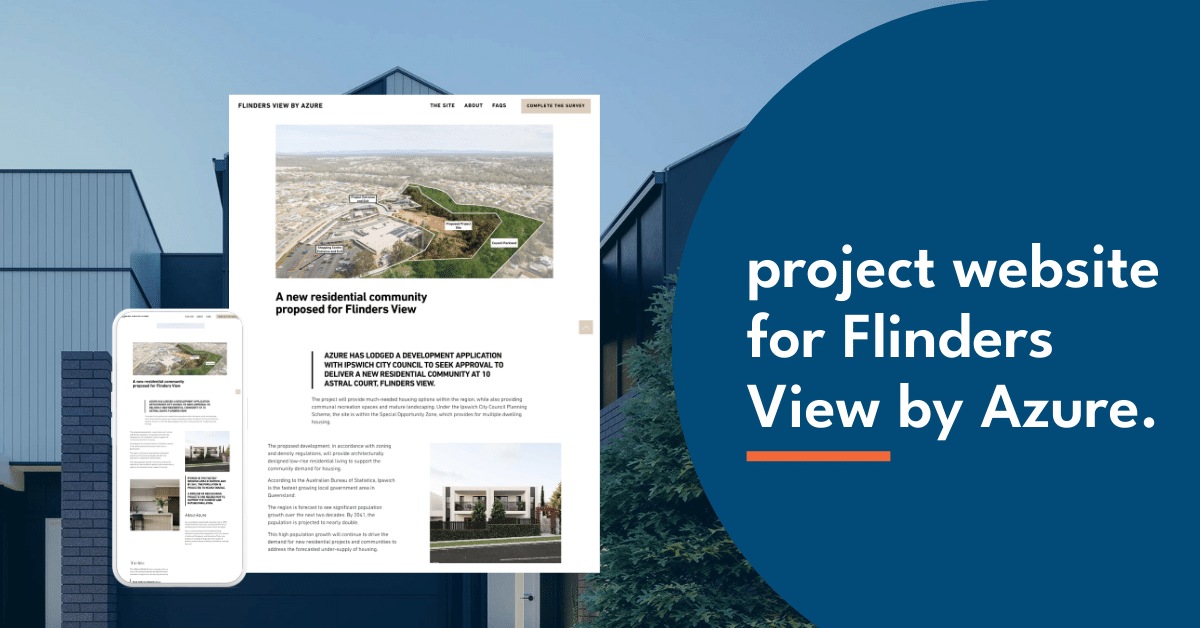 project website for property development public consultation.