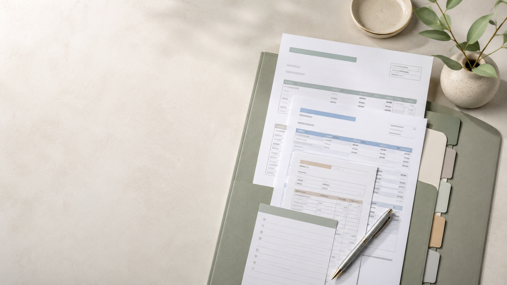 Organized medical bills, insurance EOBs, claim notices, letters, and supporting documents arranged together for medical billing recordkeeping.