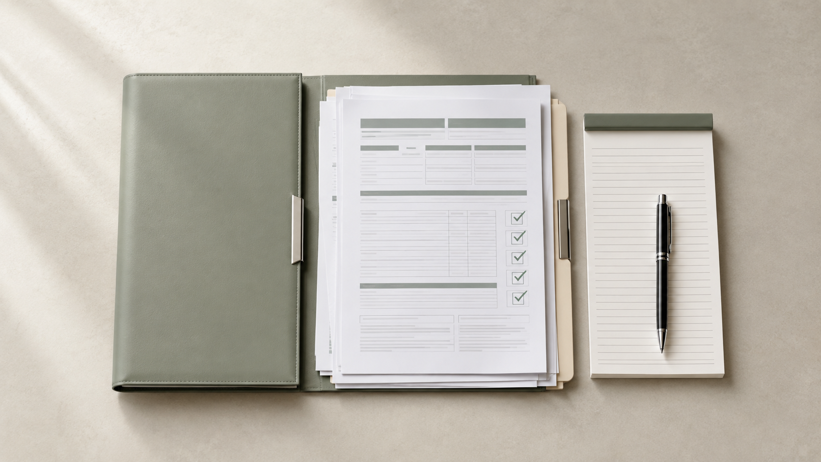 Medical billing documents and account records organized together while reviewing whether a medical billing issue has reached a documented resolution.