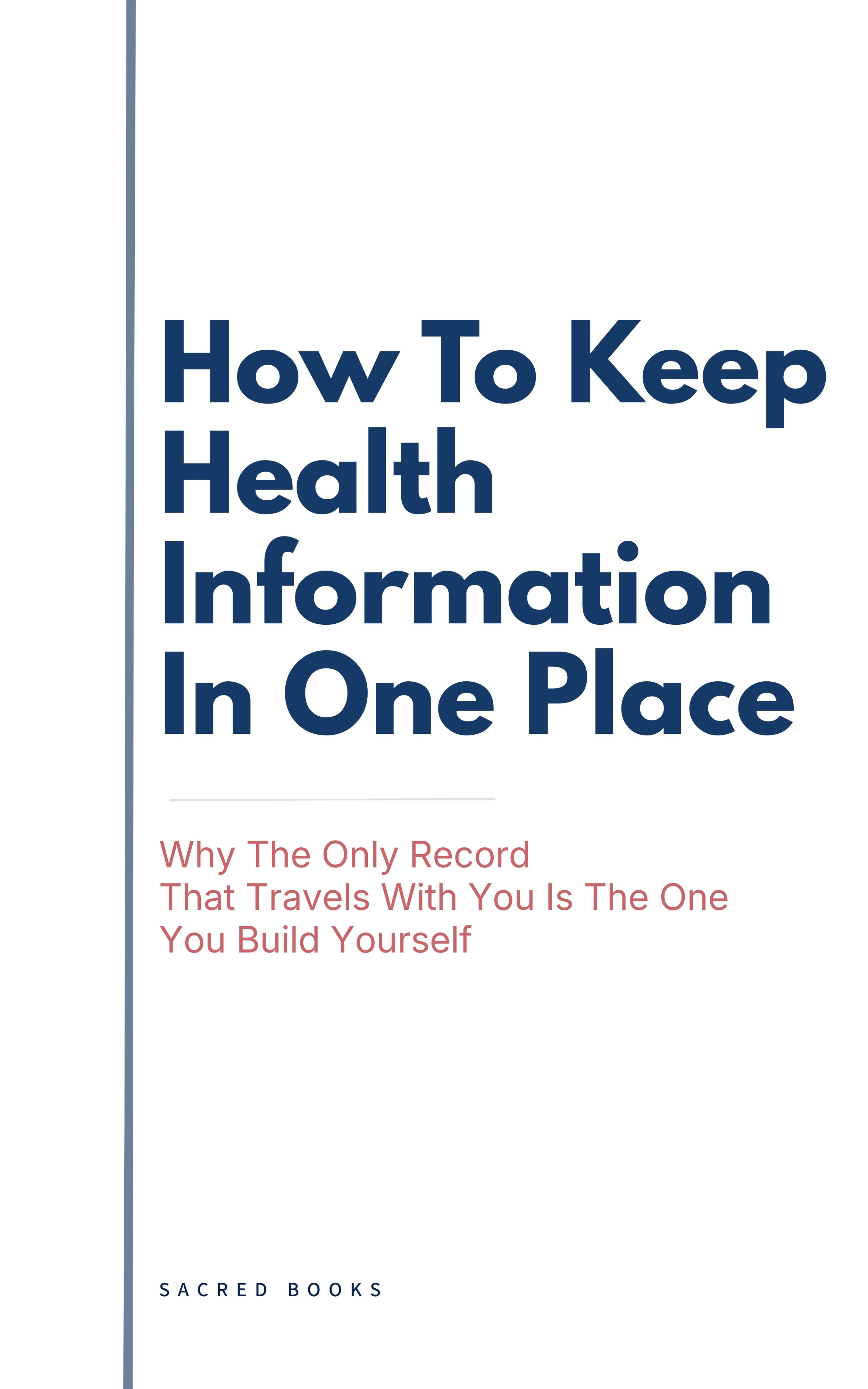 Book cover for Why The Only Record That Travels With You Is The One You Build Yourself by Sacred Books. Warm ivory background, serif title typography, calm editorial design.