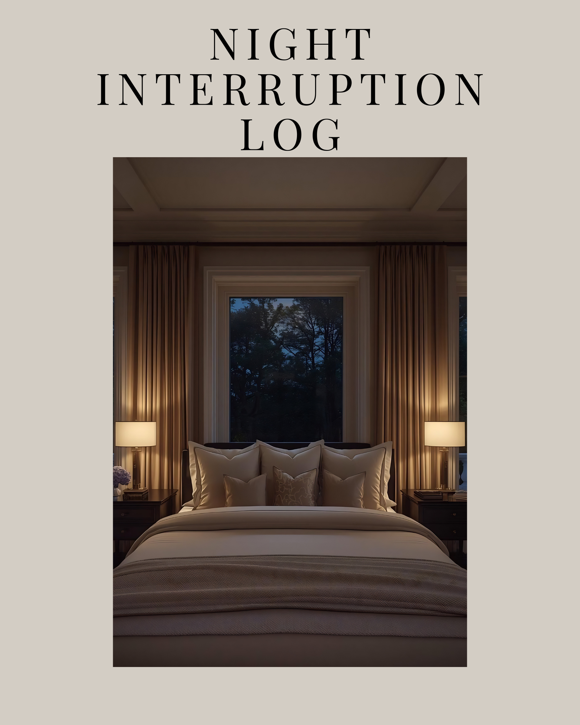 soft lighting in a warmly dim room symbolizing night sleep interruptions
