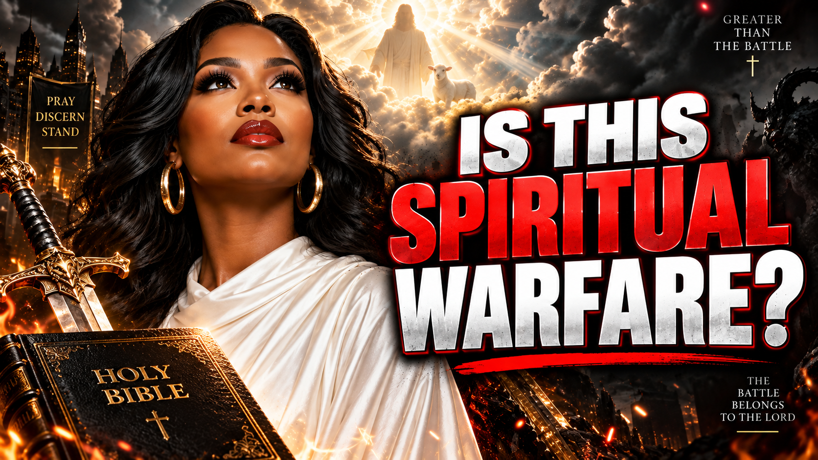 woman defending her stance with biblical principals