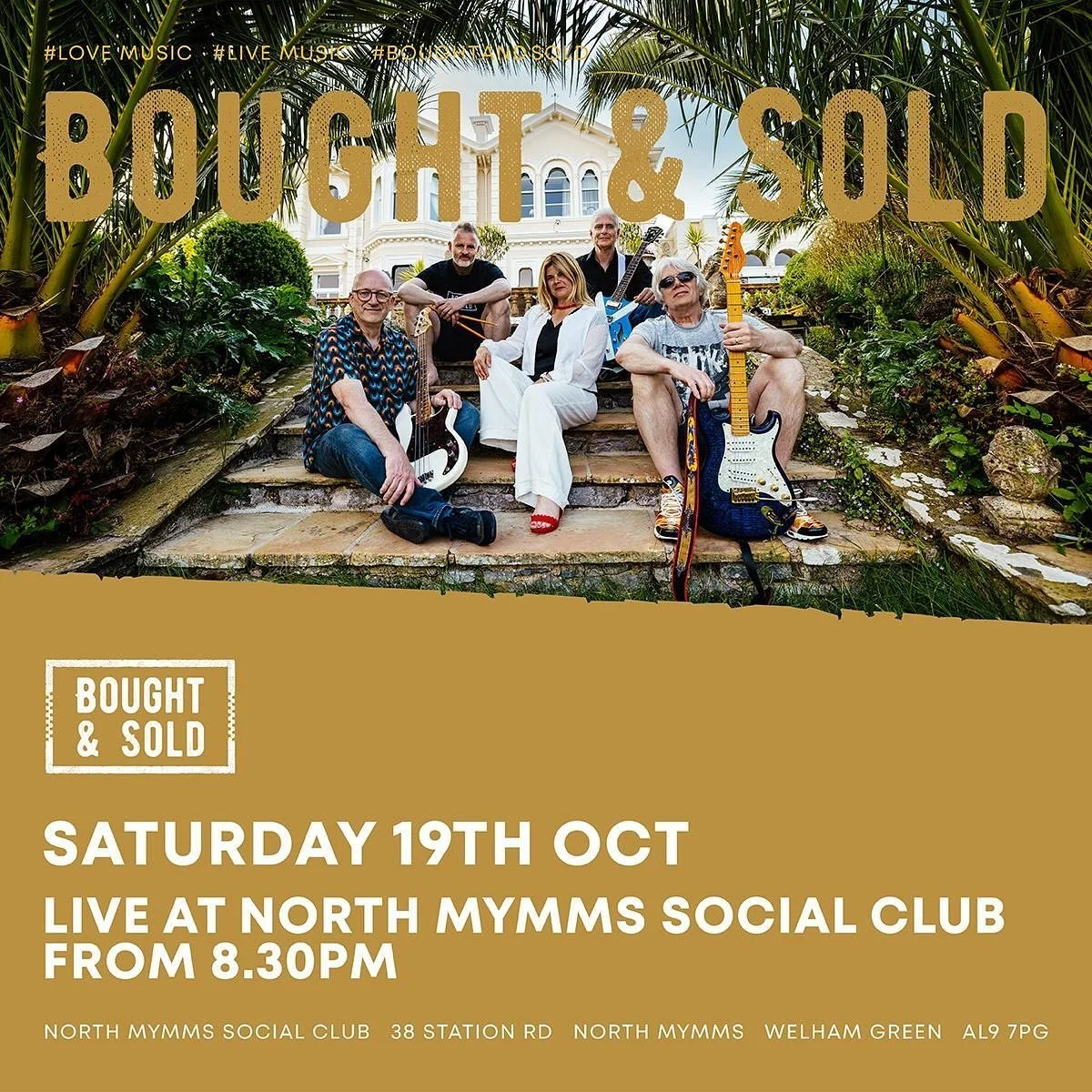 Make sure you come along to support North Mymms Social Club&rsquo;s fundraising efforts while enjoying the live music courtesy of #BoughtAndSold 

🗓️ Saturday 19th October
⏰ 20:30 - 11:00
🎟️ &pound;2 on the door
🕺 Dancing all night long 💃

🪩🪩 &