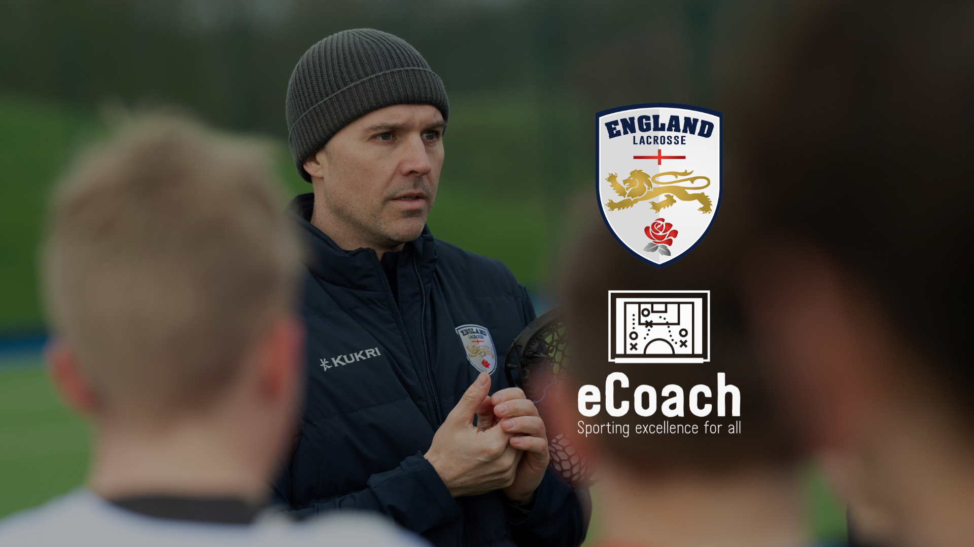 a graphic showing a coach talking to young players