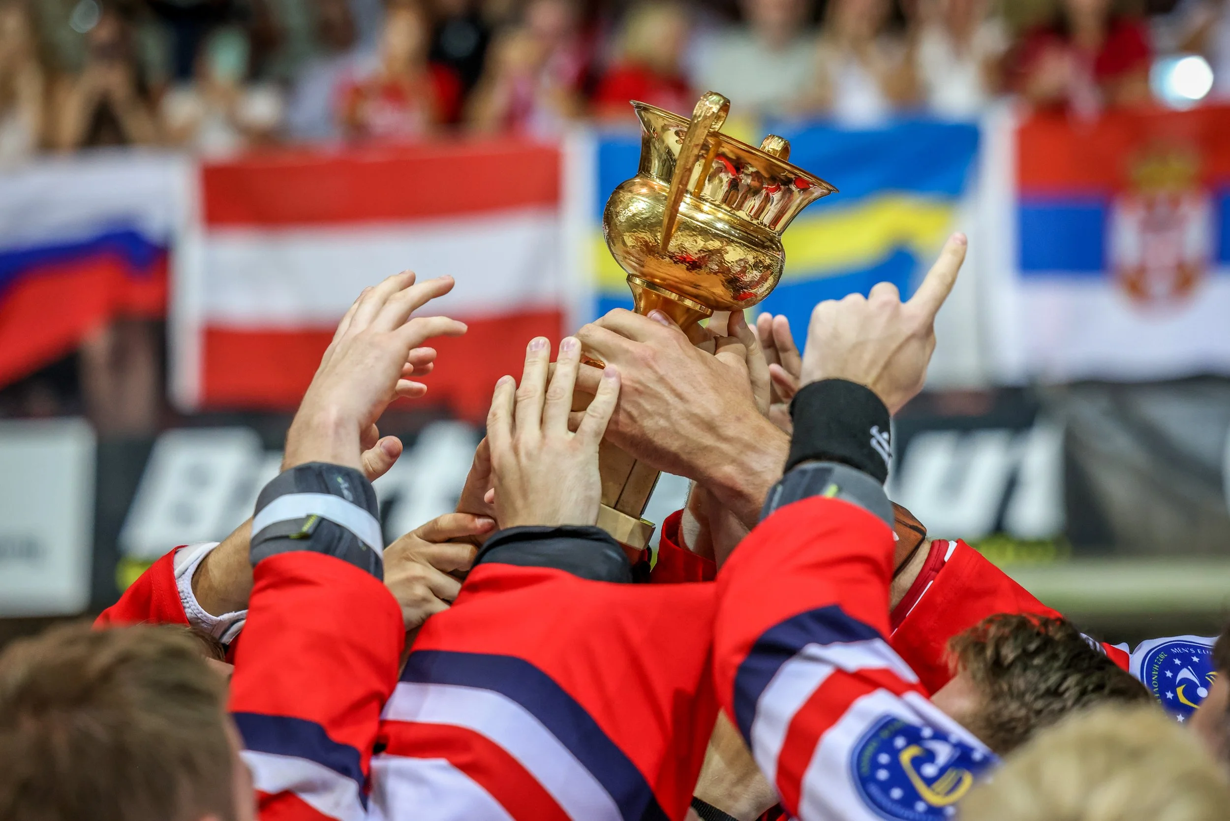 England players lift Euros trophy in 2022