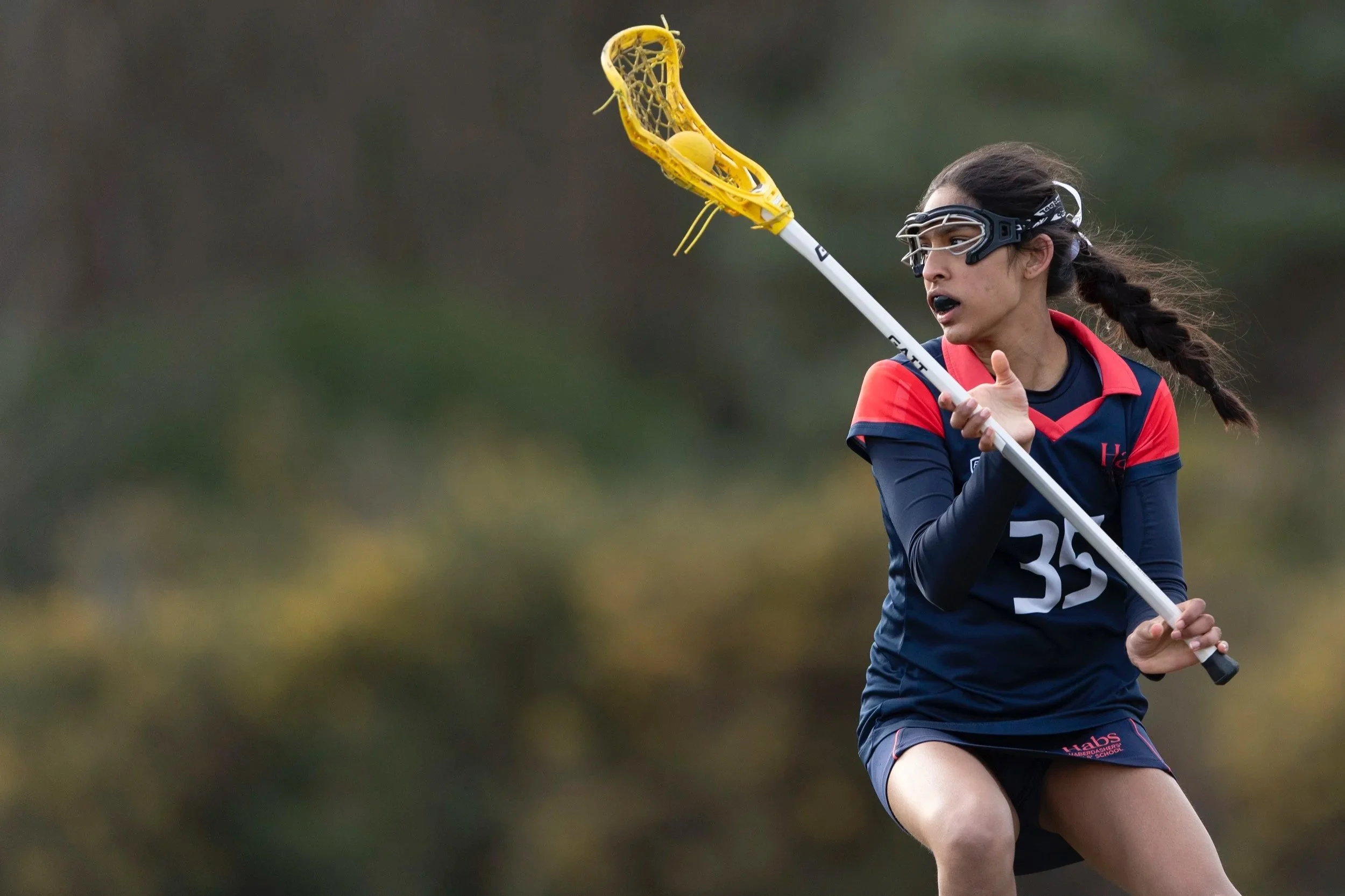 Haberdashers' player at National Schools Lacrosse Championships