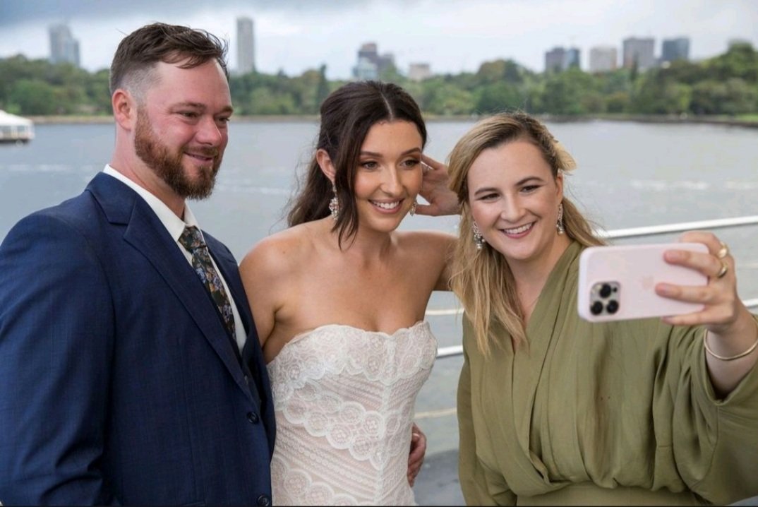 Married By Leah on a boat in Sydney Harbour