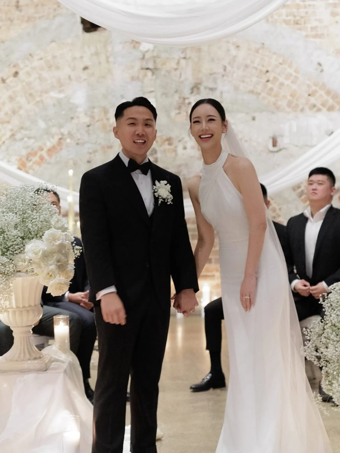 Chris &amp; Chae - romance, style and laughter.

From the moment he saw Chae, Chris was captivated. It took a while for Chae to warm up to Chris but once he slid into her DMs, that was it. And so a few years later we found ourselves at @eventsby.alph