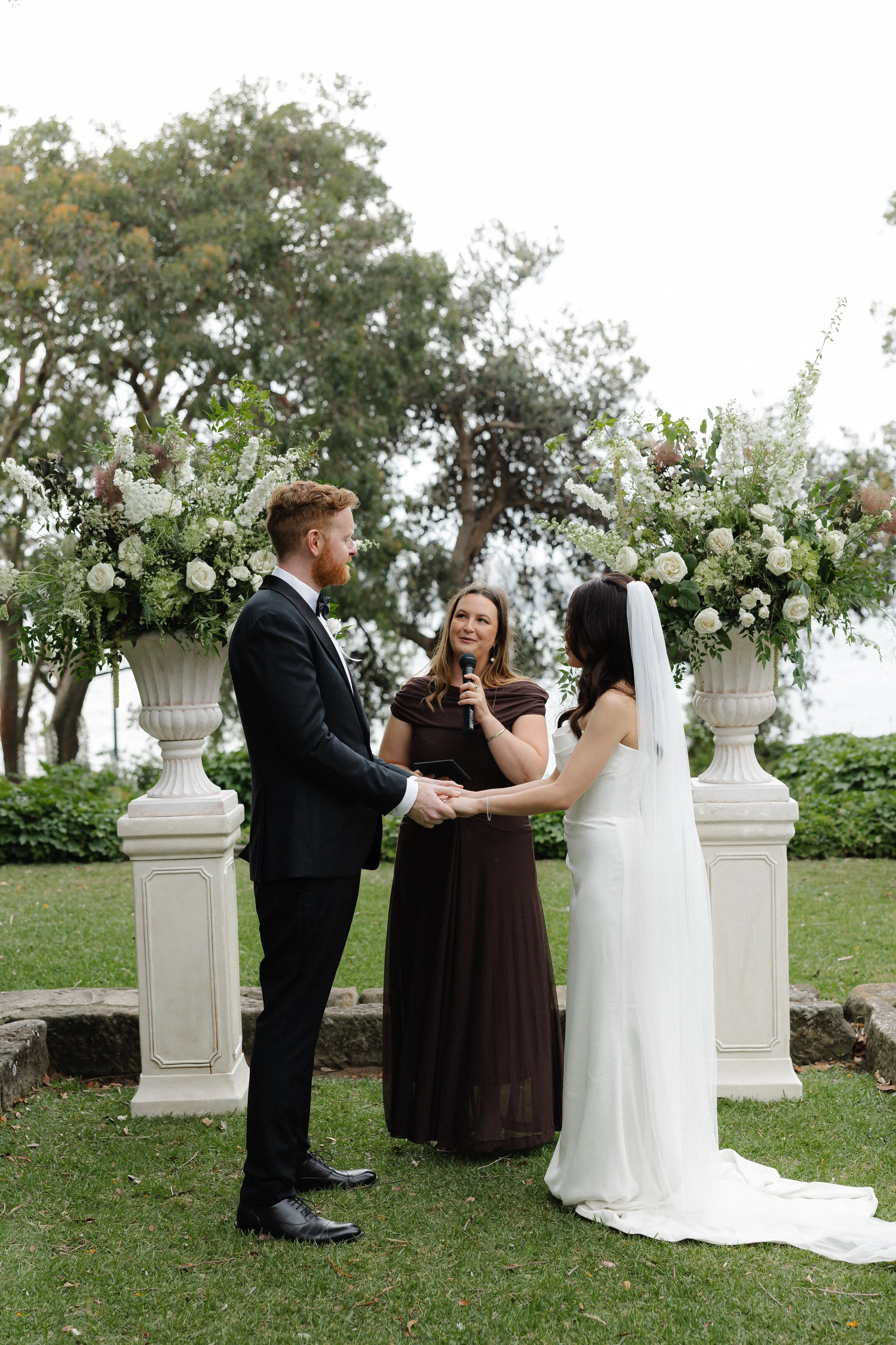 Married By Leah At McKell Park, Darling Point with Bride and groom