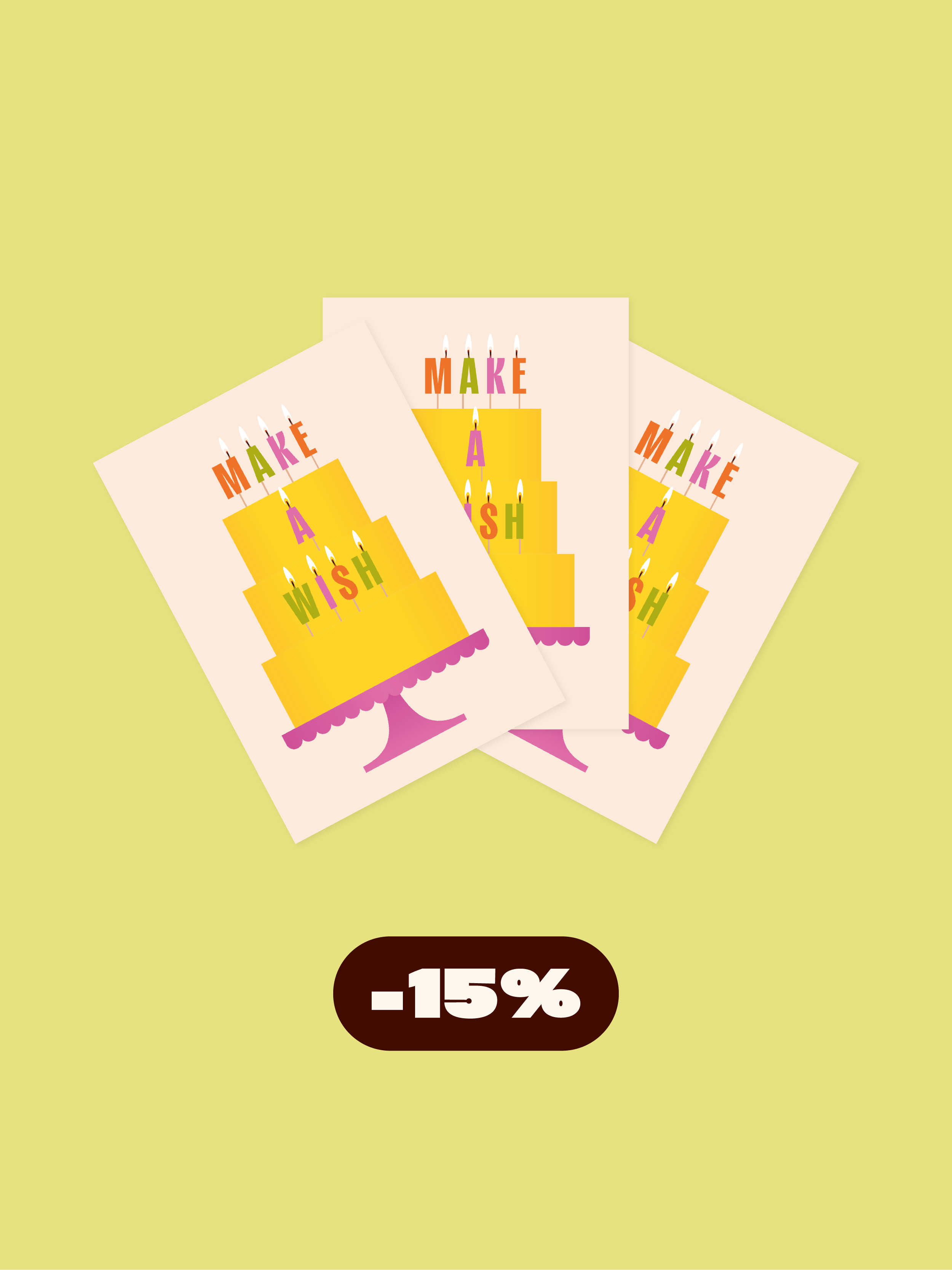 'Make a wish' postcard