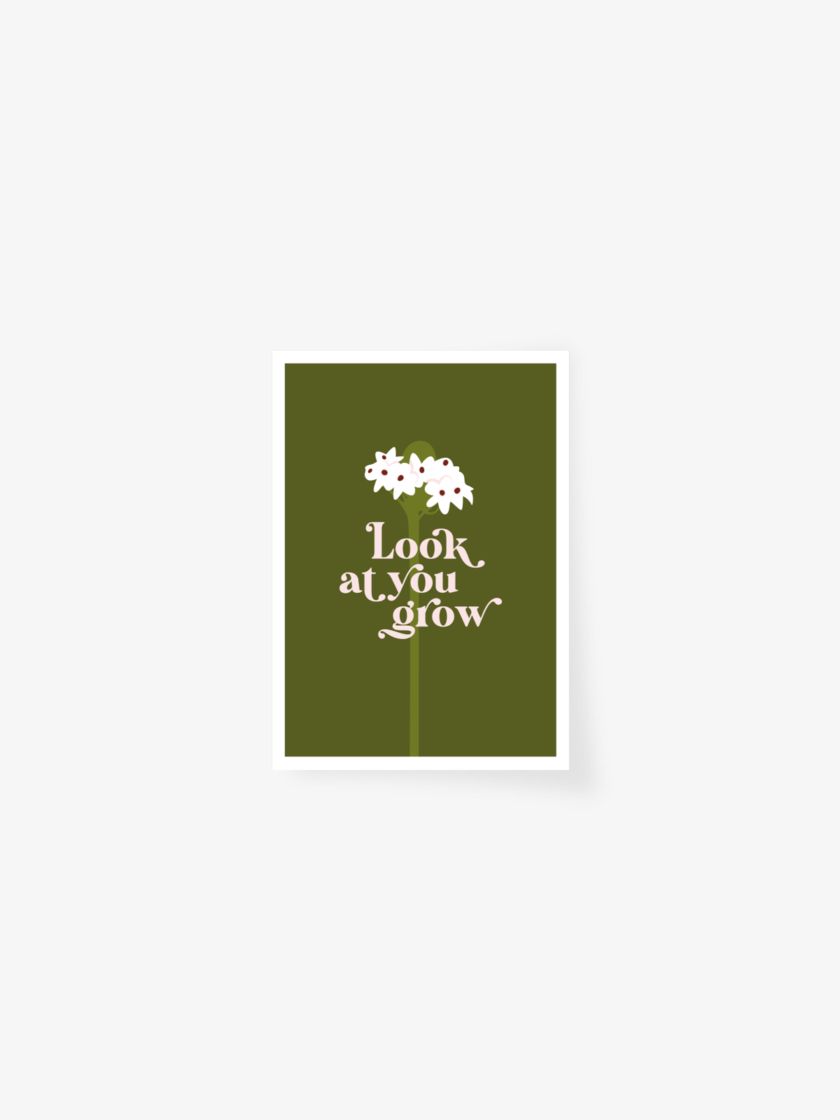 Early 'Look at you grow' postcard
