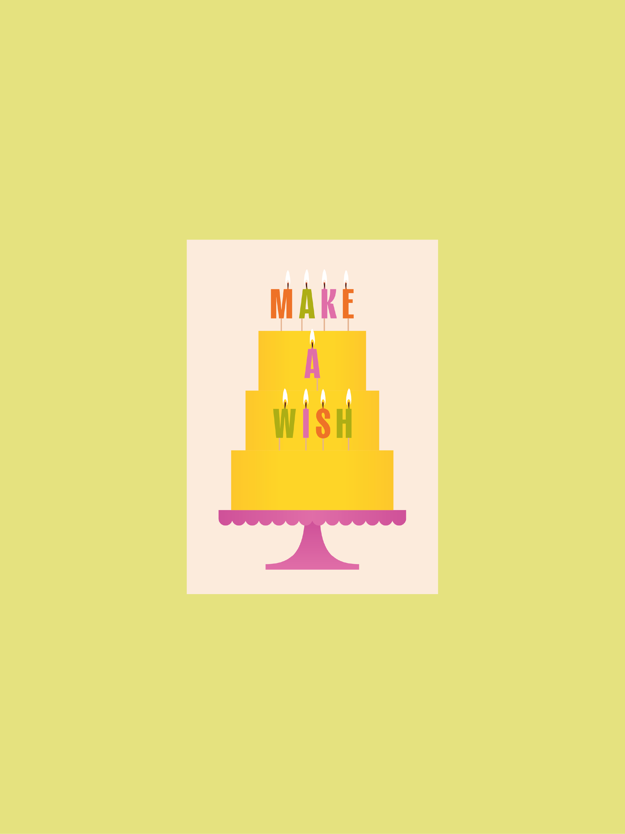 'Make a wish' postcard