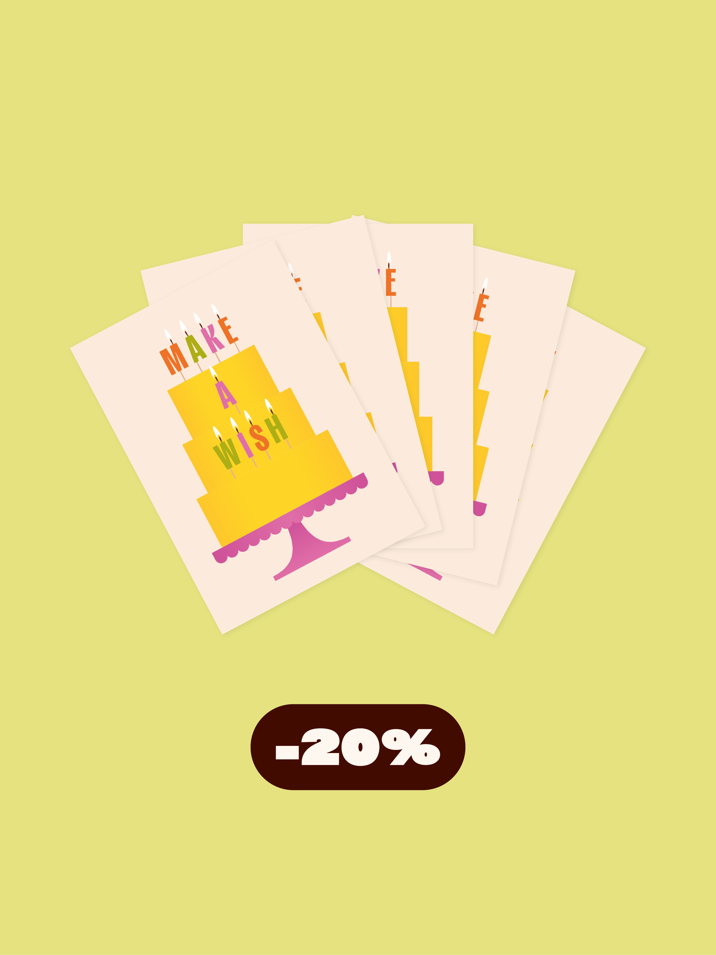 'Make a wish' postcard