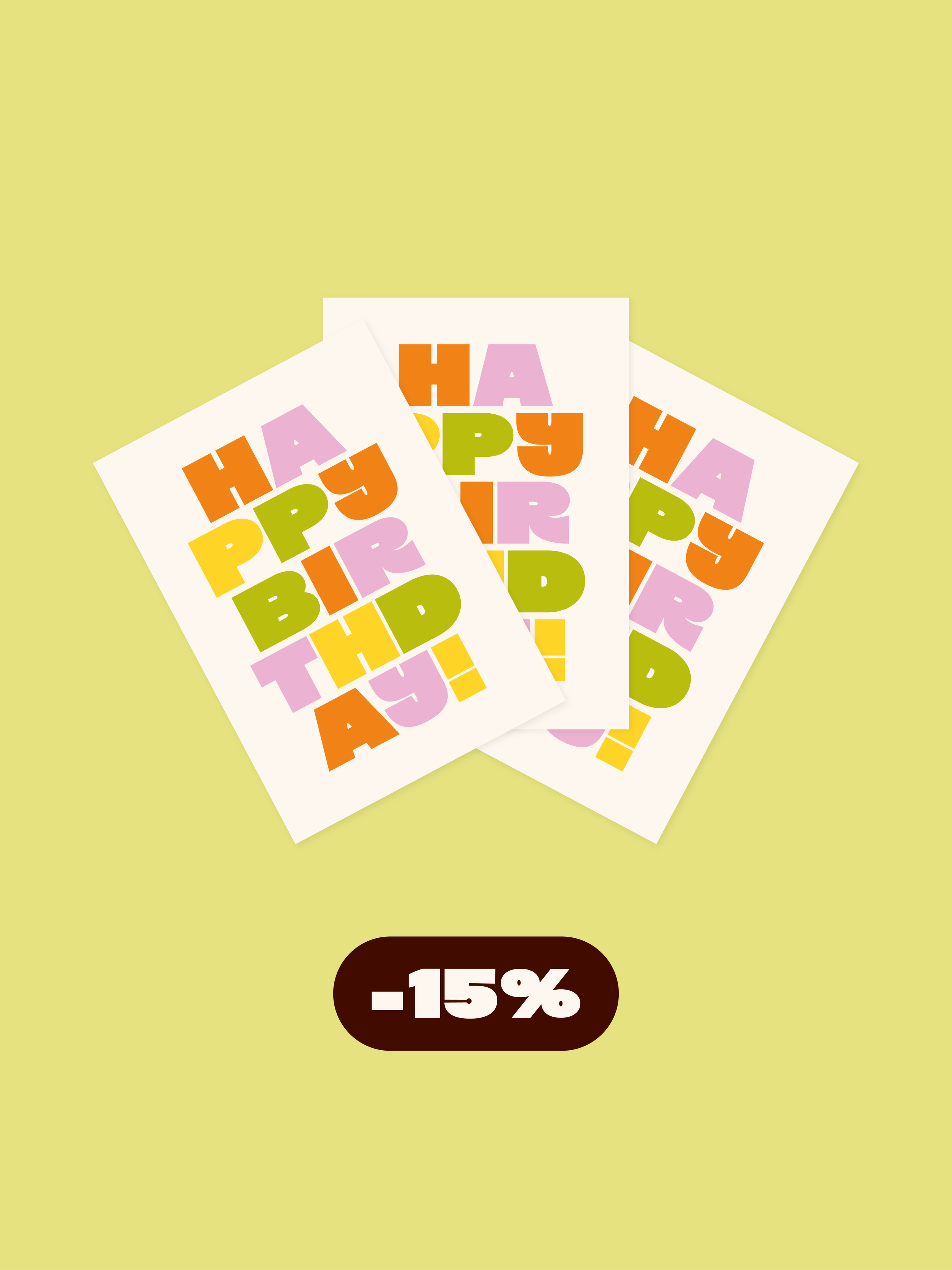 'Happy Birthday' postcard