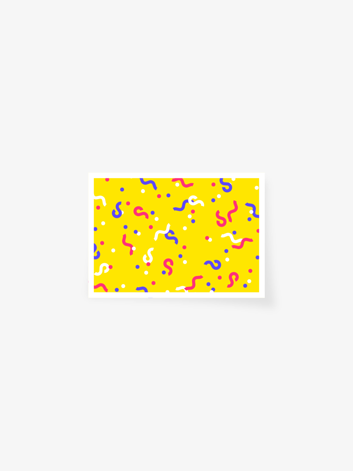 'Confetti' postcard